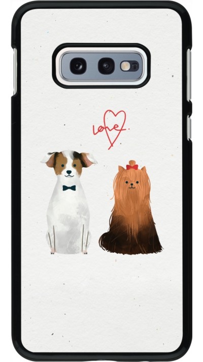 Coque Samsung Galaxy S10e - Valentine 2023 love dogs