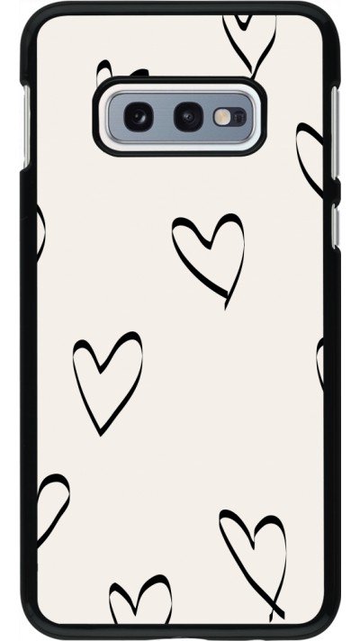 Coque Samsung Galaxy S10e - Valentine 2023 minimalist hearts