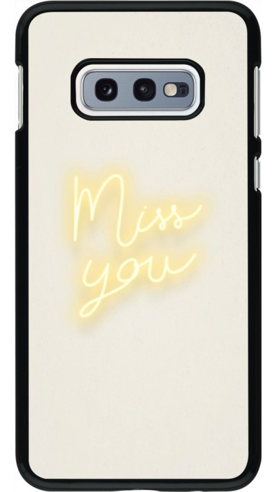 Coque Samsung Galaxy S10e - Valentine 2023 neon miss you