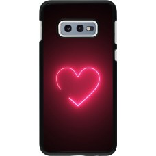 Samsung Galaxy S10e Case Hülle - Valentine 2023 single neon heart