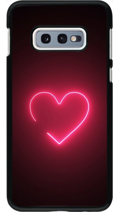 Coque Samsung Galaxy S10e - Valentine 2023 single neon heart