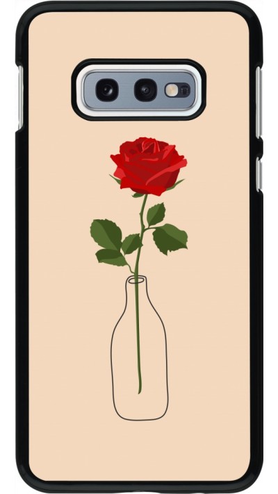 Coque Samsung Galaxy S10e - Valentine 2023 single rose in a bottle