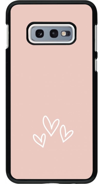 Coque Samsung Galaxy S10e - Valentine 2023 three minimalist hearts