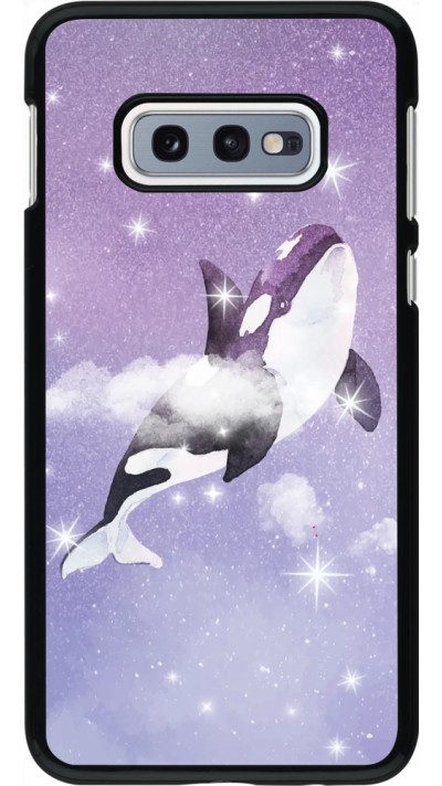 Coque Samsung Galaxy S10e - Whale in sparking stars