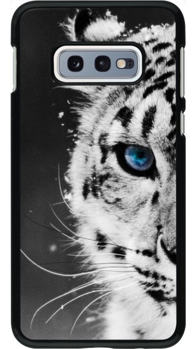 Coque Samsung Galaxy S10e - White tiger blue eye