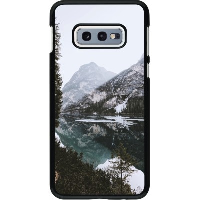 Samsung Galaxy S10e Case Hülle - Winter 22 snowy mountain and lake