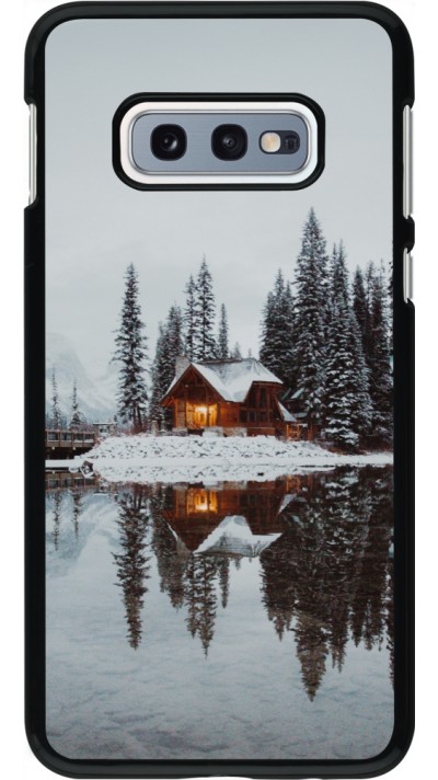 Coque Samsung Galaxy S10e - Winter 25 Winter house forest afternoon