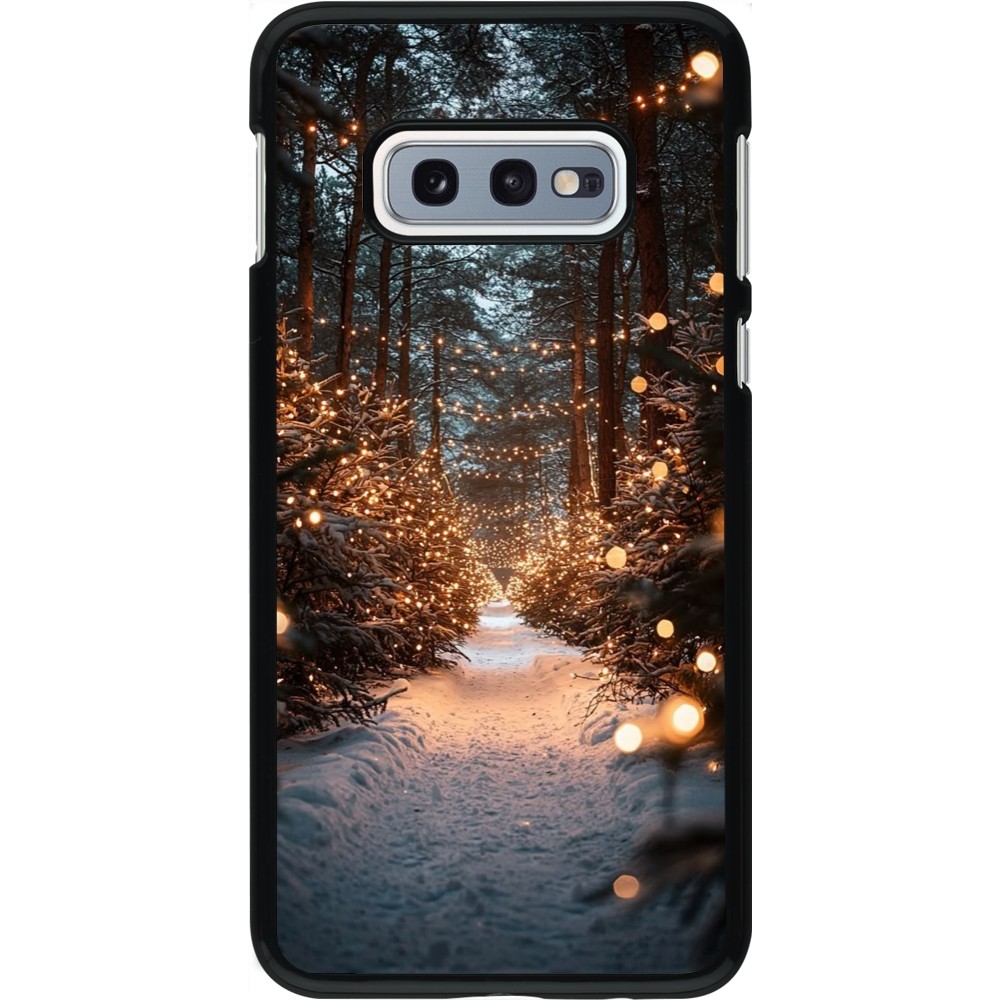 Coque Samsung Galaxy S10e - Winter 25 Winter snowy road