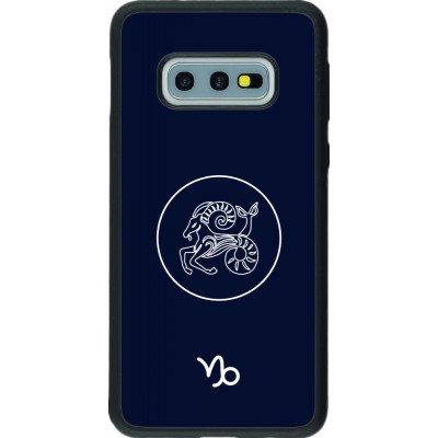 Samsung Galaxy S10e Case Hülle - Silikon schwarz Astrologie Steinbock