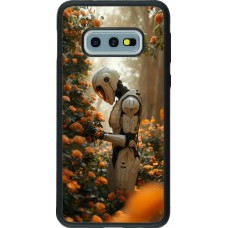 Samsung Galaxy S10e Case Hülle - Silikon schwarz Astronaut flowers 2025
