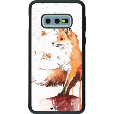 Coque Samsung Galaxy S10e - Silicone rigide noir Autumn 21 Fox
