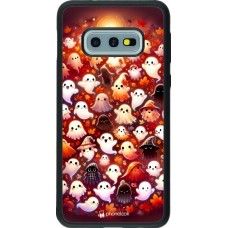 Coque Samsung Galaxy S10e - Silicone rigide noir Fantômes automne mignons