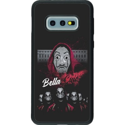Coque Samsung Galaxy S10e - Silicone rigide noir Bella Ciao