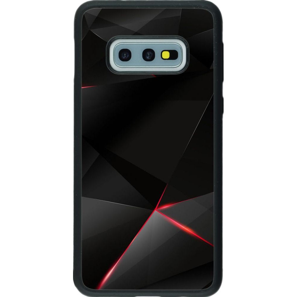 Hülle Samsung Galaxy S10e - Silikon schwarz Black Red Lines