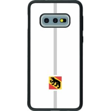 Coque Samsung Galaxy S10e - Silicone rigide noir Canton BE blanc