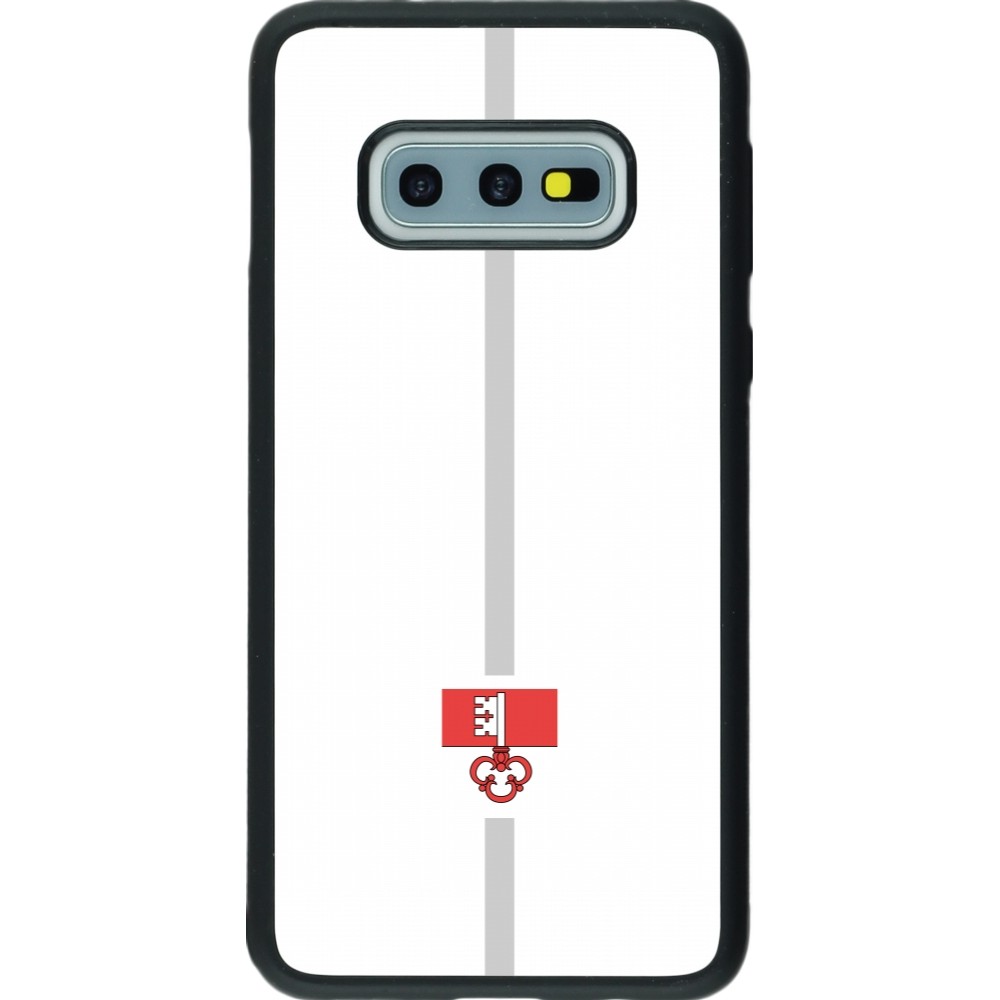 Coque Samsung Galaxy S10e - Silicone rigide noir Canton OW blanc