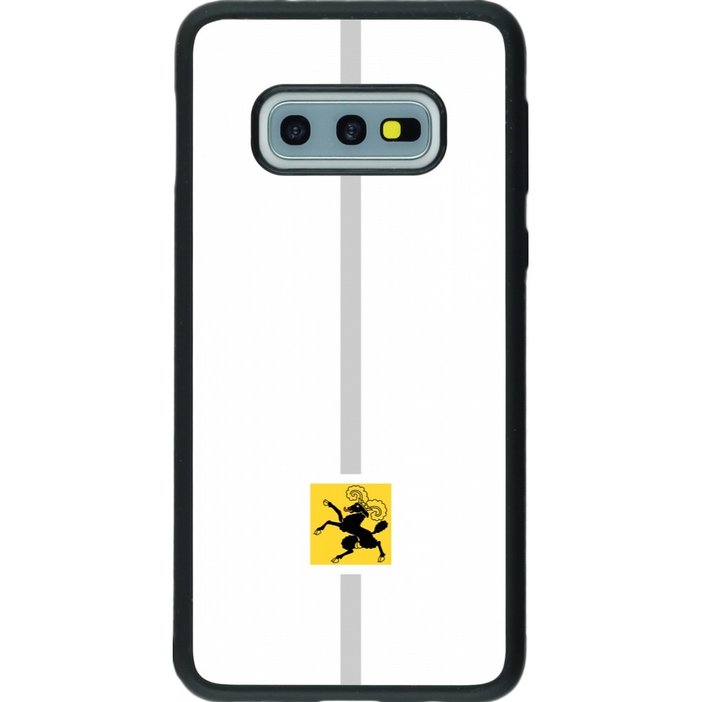 Samsung Galaxy S10e Case Hülle - Silikon schwarz Kanton SH weiss