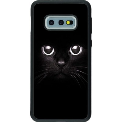 Hülle Samsung Galaxy S10e - Silikon schwarz Cat eyes