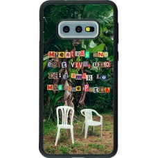Coque Samsung Galaxy S10e - Silicone rigide noir Chairs DTMF