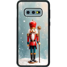 Samsung Galaxy S10e Case Hülle - Silikon schwarz Christmas 25 Nutcracker Snow