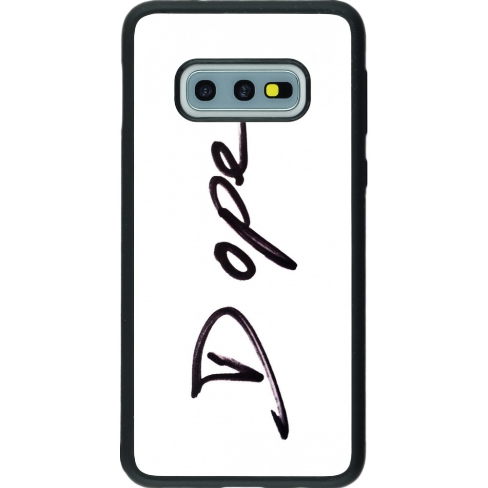 Coque Samsung Galaxy S10e - Silicone rigide noir Dope