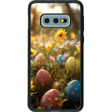 Samsung Galaxy S10e Case Hülle - Silikon schwarz Easter 2026 Decorated eggs