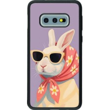 Samsung Galaxy S10e Case Hülle - Silikon schwarz Easter 2026 Rabbit with scarf