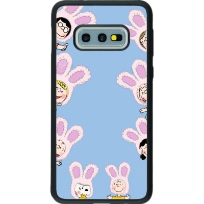 Coque Samsung Galaxy S10e - Silicone rigide noir Easter 2026 Snoopy