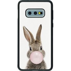 Samsung Galaxy S10e Case Hülle - Silikon schwarz Easter 2023 bubble gum bunny