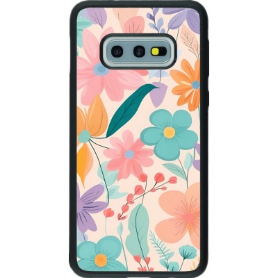 Coque Samsung Galaxy S10e - Silicone rigide noir Easter 2024 spring flowers