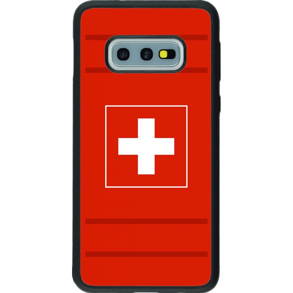 Hülle Samsung Galaxy S10e - Silikon schwarz Euro 2020 Switzerland