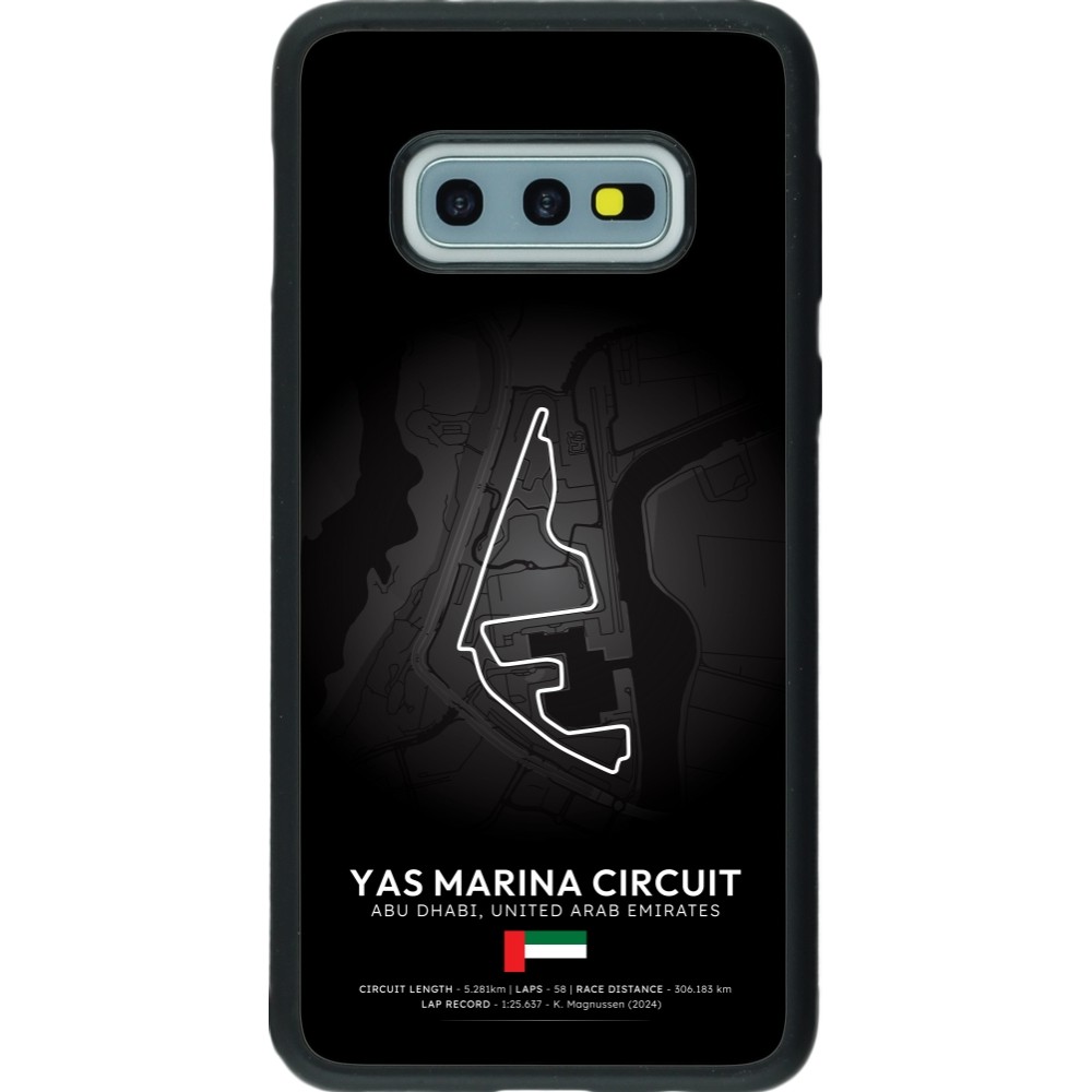 Coque Samsung Galaxy S10e - Silicone rigide noir F1 Track 2025 Abu Dhabi