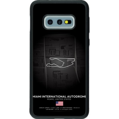 Coque Samsung Galaxy S10e - Silicone rigide noir F1 Track 2025 Miami