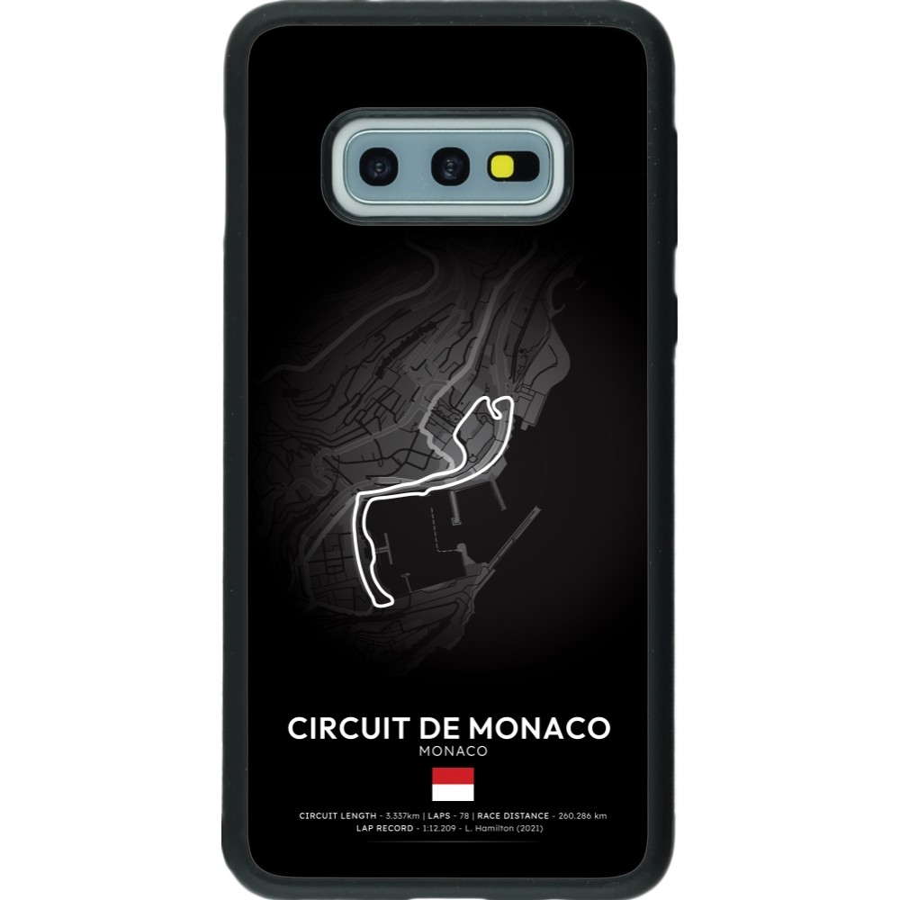 Coque Samsung Galaxy S10e - Silicone rigide noir F1 Track 2025 Monaco