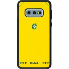 Samsung Galaxy S10e Case Hülle - Silikon schwarz Brasilien 2026 personalisierbares Fussballtrikot