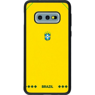 Samsung Galaxy S10e Case Hülle - Silikon schwarz Brasilien 2026 personalisierbares Fussballtrikot