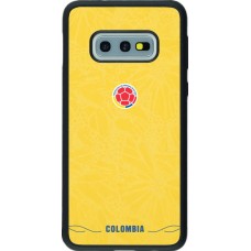 Coque Samsung Galaxy S10e - Silicone rigide noir Maillot de football Colombie 2026 personnalisable