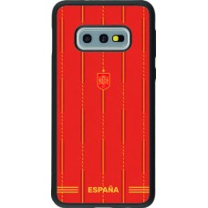 Coque Samsung Galaxy S10e - Silicone rigide noir Maillot de football Espagne 2026 personnalisable