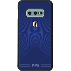 Coque Samsung Galaxy S10e - Silicone rigide noir Maillot de football Japon 2026 personnalisable
