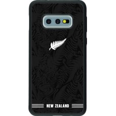 Coque Samsung Galaxy S10e - Silicone rigide noir Maillot de football Nouvelle-Zélande 2026 personnalisable