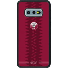 Samsung Galaxy S10e Case Hülle - Silikon schwarz Qatar 2026 personalisierbares Fussballtrikot