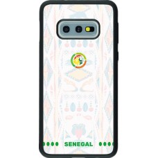 Coque Samsung Galaxy S10e - Silicone rigide noir Maillot de football Sénégal 2026 personnalisable