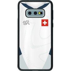Samsung Galaxy S10e Case Hülle - Silikon schwarz Schweiz Away personalisierbares Fussballtrikot