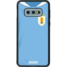 Samsung Galaxy S10e Case Hülle - Silikon schwarz Uruguay 2022 personalisierbares Fussballtrikot