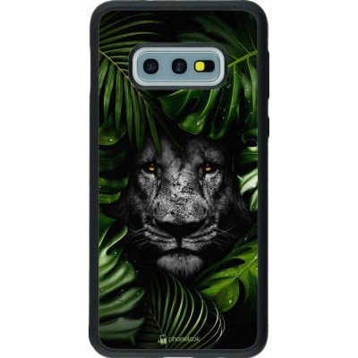 Hülle Samsung Galaxy S10e - Silikon schwarz Forest Lion