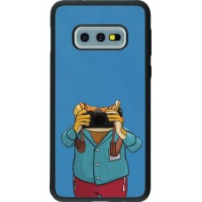 Samsung Galaxy S10e Case Hülle - Silikon schwarz Frog with camera DTMF