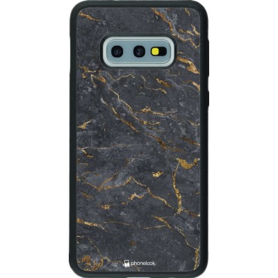 Hülle Samsung Galaxy S10e - Silikon schwarz Grey Gold Marble