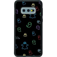 Samsung Galaxy S10e Case Hülle - Silikon schwarz Halloween 2024 colorful ghosts