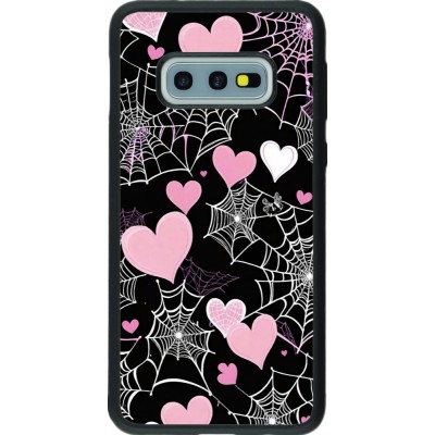 Coque Samsung Galaxy S10e - Silicone rigide noir Halloween 2024 girly