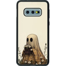 Coque Samsung Galaxy S10e - Silicone rigide noir Halloween 2025 Ghost gardener